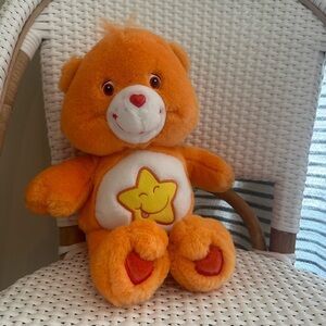 Vintage Laugh-A-Lot Bear Plush Toy 13" - Stuffed Animal - Care Bear Figure 2003